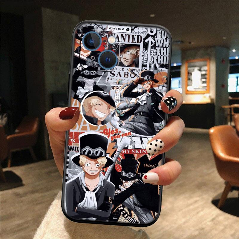 TR31 One Piece Sabo New High-End Shell Phone Case for iPhone 16 15 14 13 12 Pro Max Plus Mini