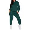 Fashionable Women's Casual Sweatshirt Hooded Sports Suit