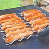 BBQ Sausage Roller Rack, Hot Dog Roller Grill, Stainless Steel Sausage Griller with 360° Rolling Design -Free Rack for Camping Outdoor Family Cookouts