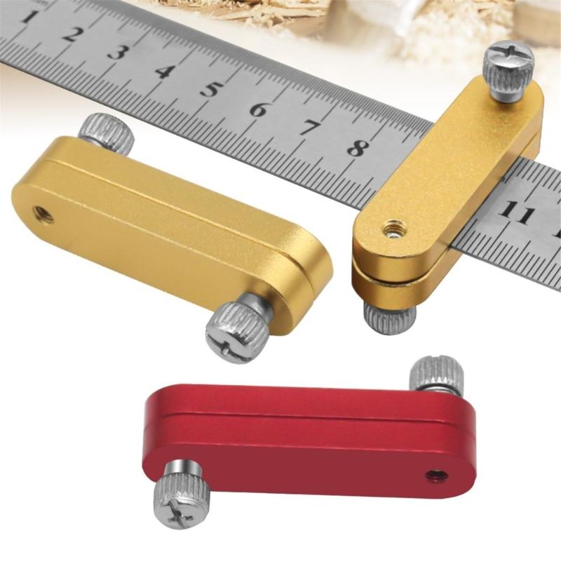Aluminum Adjustable Ruler Stop Block Limit Block Ruler Positioning Block Easy To Use for Precise Woodworking & Marking