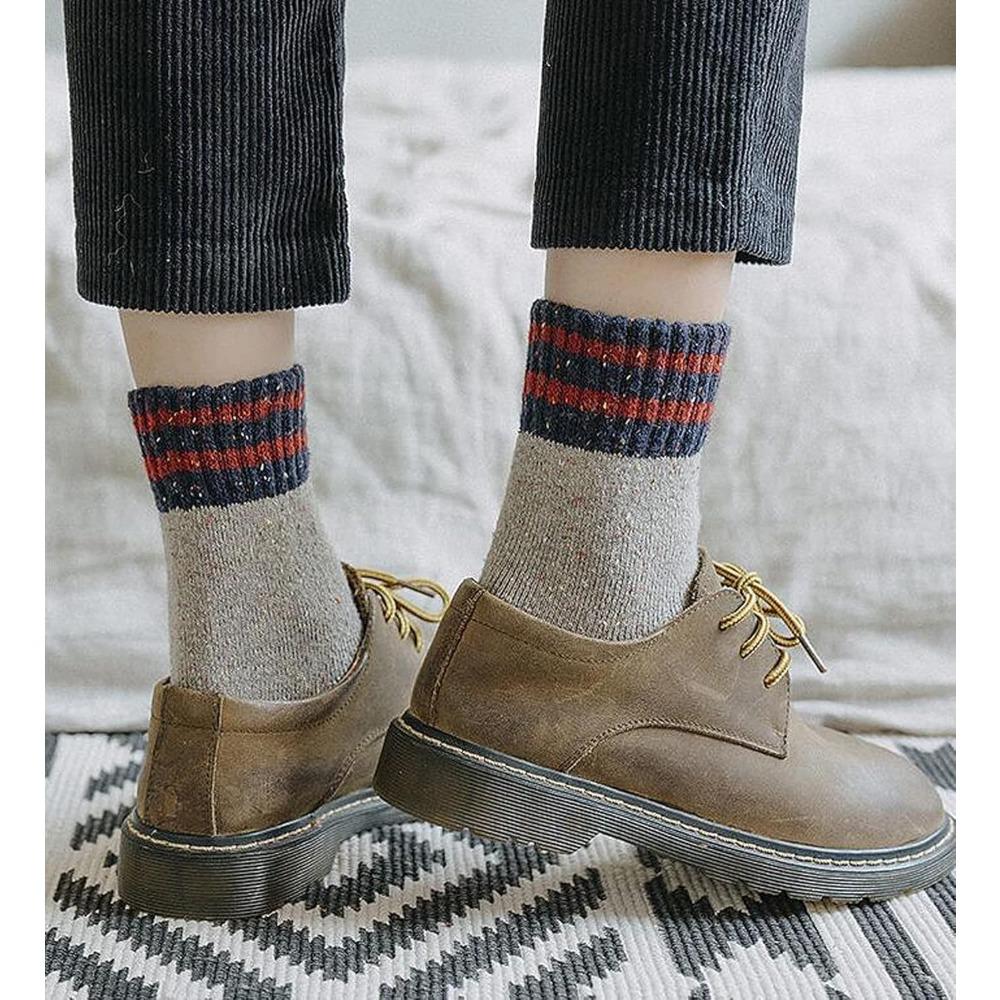 5 Pairs of Luxuriously Soft Thermal Socks Insulated for All-Weather Warmth Durable Stylish for Casual Outdoor and Sports Fall Winter Socks