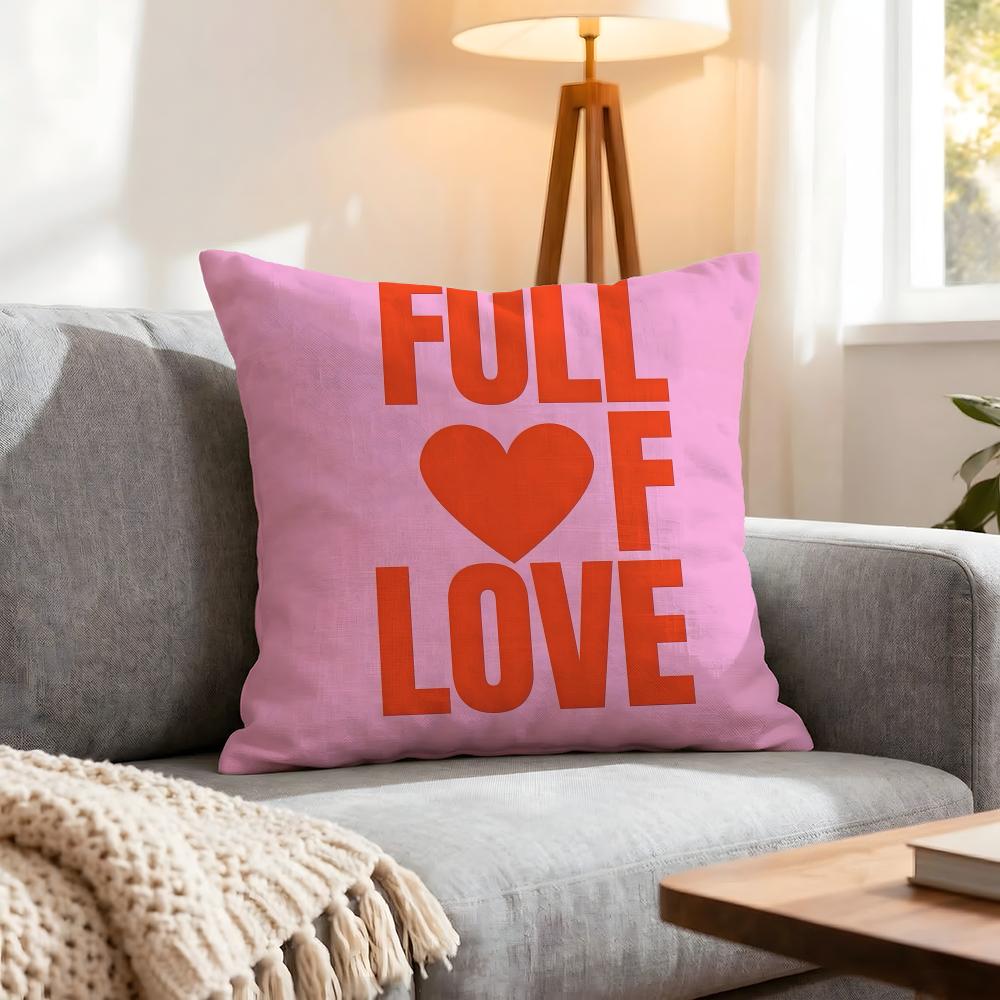 Holiday Valentine'S Day Cushion Cover 1Pcs Decorative Covers Soft Cushion Case For Sofa Couch Decor 40X40 45X45 Pillowcases