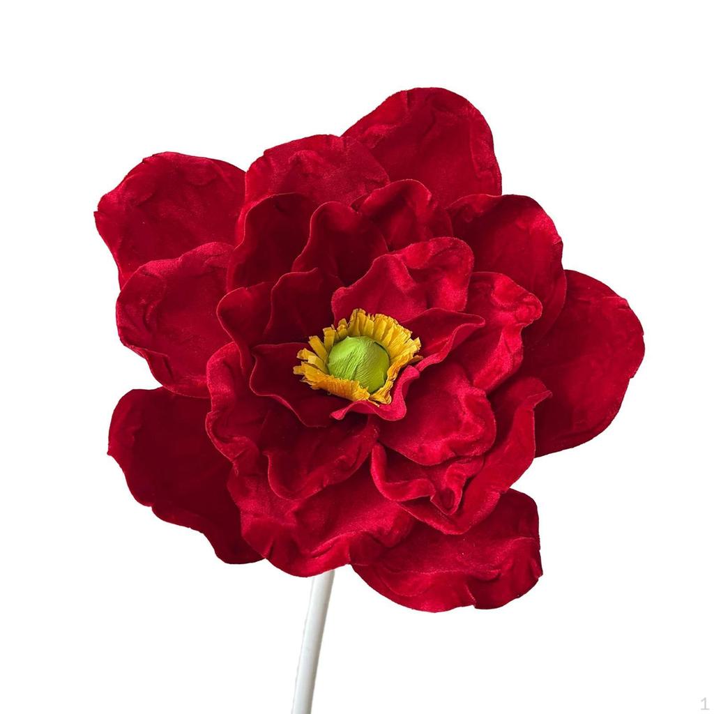 3D Fabric Floral Photography Accessory for Celebrations Red Wedding Decor