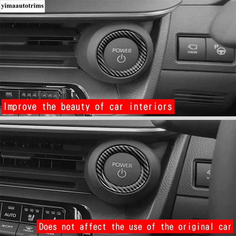 Steering Wheel / Gear Shift Head / Start Stop Button Cover Trim Fit For Toyota Prius 60 Series  2024 Interior Accessories