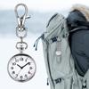 Fashion Analog Clip Watch Keychain Carabiner Watch Waterproof Outdoor Accessory