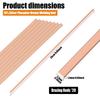 20/50Pcs Copper Brazing Rods Flat Welding Stick BCuP-5 Brazing Rod for HVAC Refrigerator Copper Repair Welding Tools