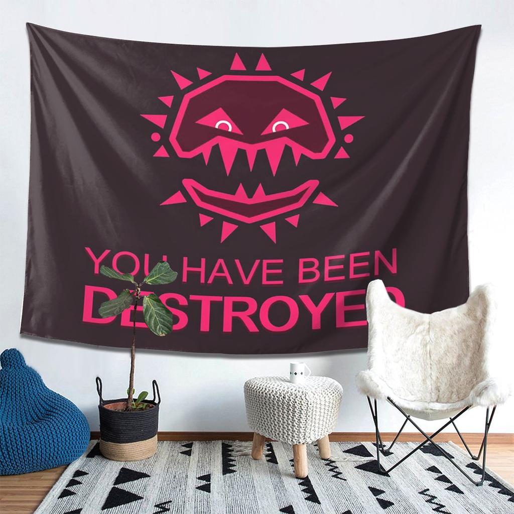 JSAB Annihilate Just Shapes And Beats Blixer Tapestry Wall Hanging Aesthetic Home Decoration Tapestries for Dorm Room