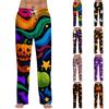 Men's Halloween Print Drawstring Lounge Pants Casual Sleepwear Bottoms Comfortable Fit Relaxed Style