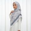 Women Floral Printed Square Scarf Hijabs Scarves For Women Muslim Shawls Malaysia Headscarf Wraps Headband Kerchief 110*110Cm