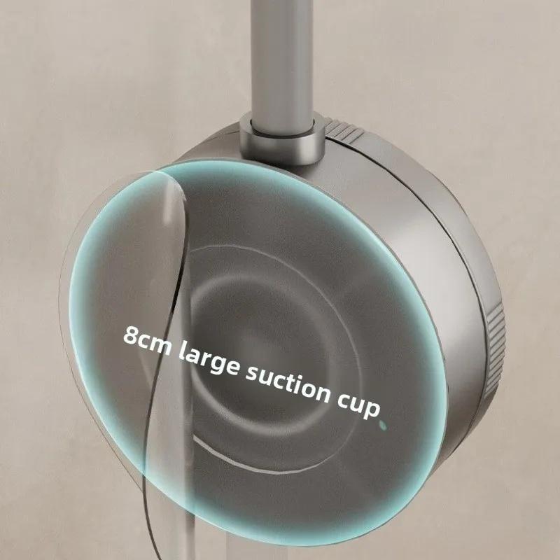 Powerful Suction Cup Hair Dryer Holder, No‑Drill Hands‑Free Wall Mount Blow‑Dryer Storage Rack Bathroom Organizer