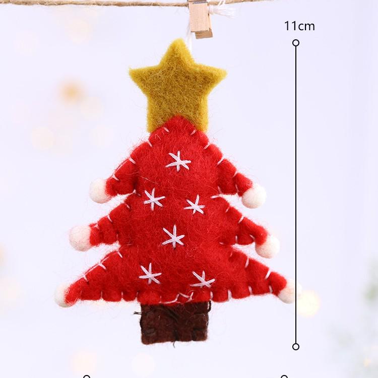 Felt Snowman and Santa DIY Christmas Tree Pendant Decorations