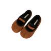 Flat-bottomed Velvet Birkenstocks Single Shoes Women's Autumn and Winter Outer Wear Retro Word Belt Mary Jane Love Fluffy Shoes Cotton Shoes