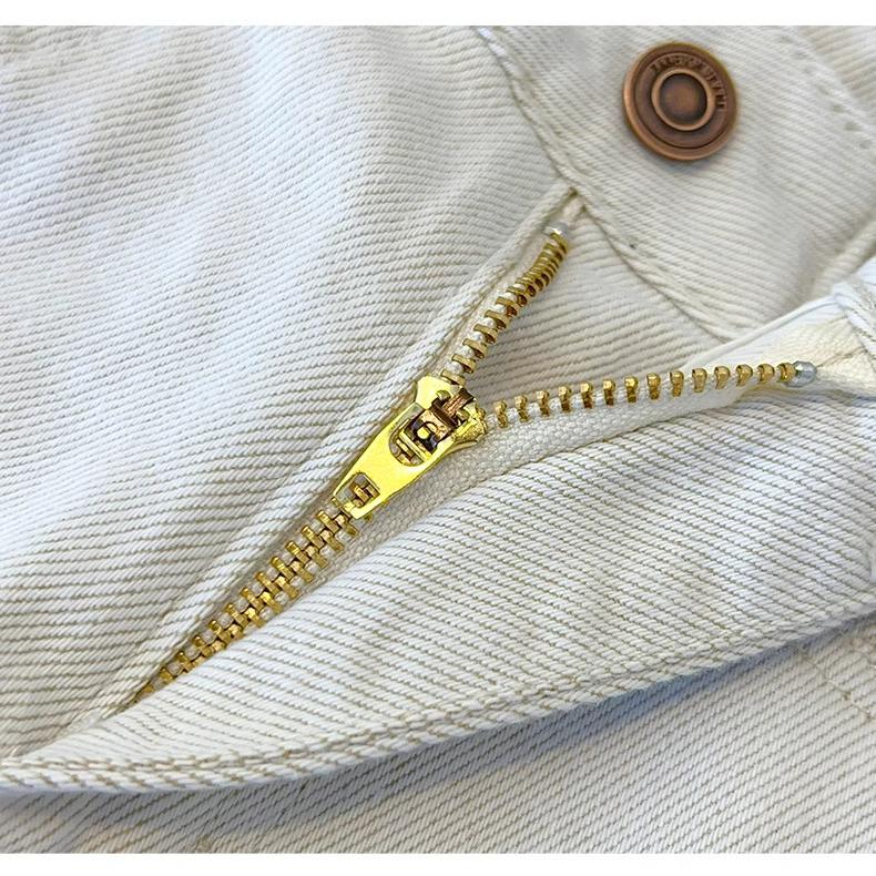 Women's Light Color Wide Leg Jeans - Spring/Autumn 2025 Loose Fit, Slimming Straight Leg Mop Pants