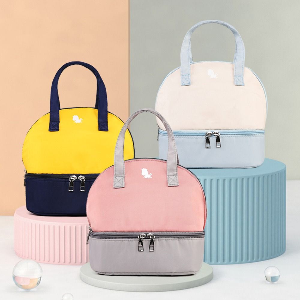 Lightweight Split Type Storage Bag Portable Lunch Bag Durable Thermal Insulated Cooler Box  Drink