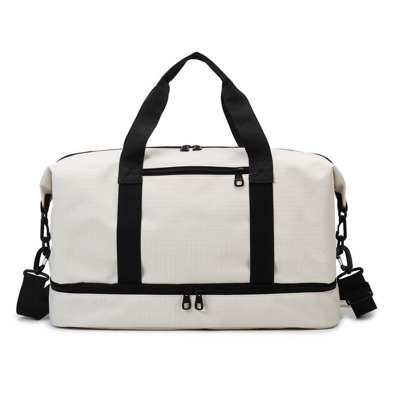 Short Trip Bag Dry and Wet Separation Fitness Yoga Training Bag Independent Shoe Compartment Cover Tie Rod Business Trip Luggage