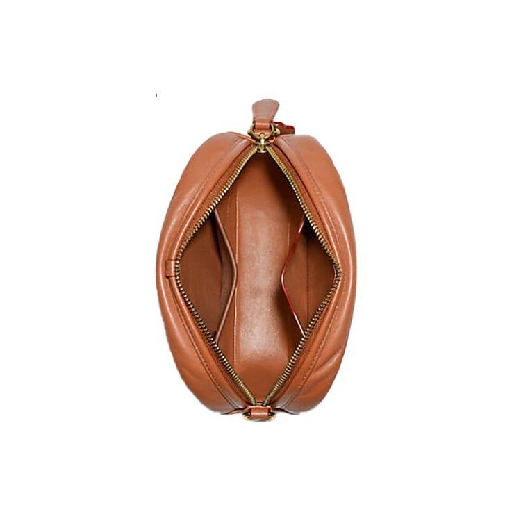 COACH Camera Leather Camera Bag, Small Square Bag, Crossbody Bag, Shoulder Bag Small Women's Caramel Brown C4814-B4NL4