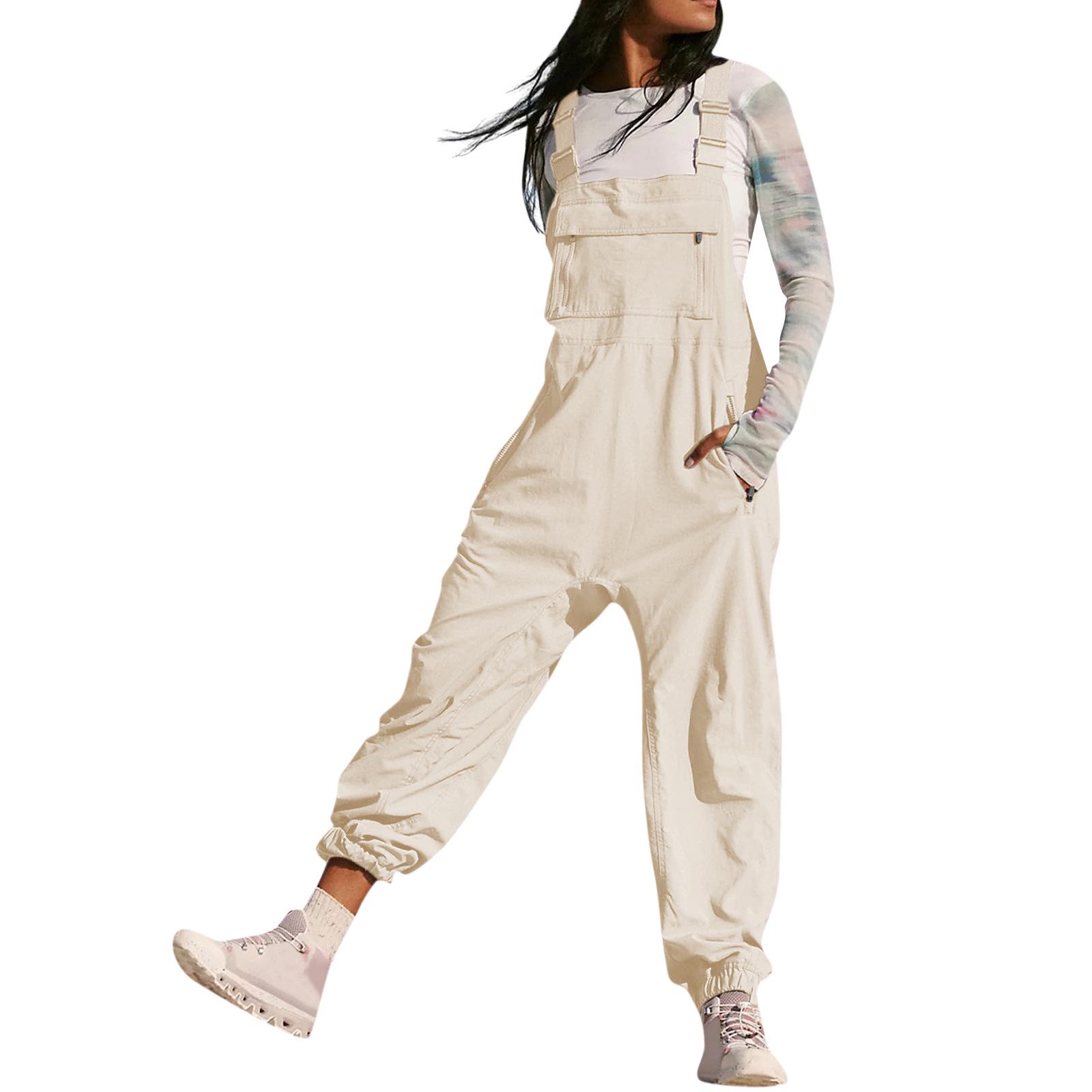 

European and American Women s Casual Ankle-Cuffed Workwear Jumpsuit, 2024 Fashion Extra Large