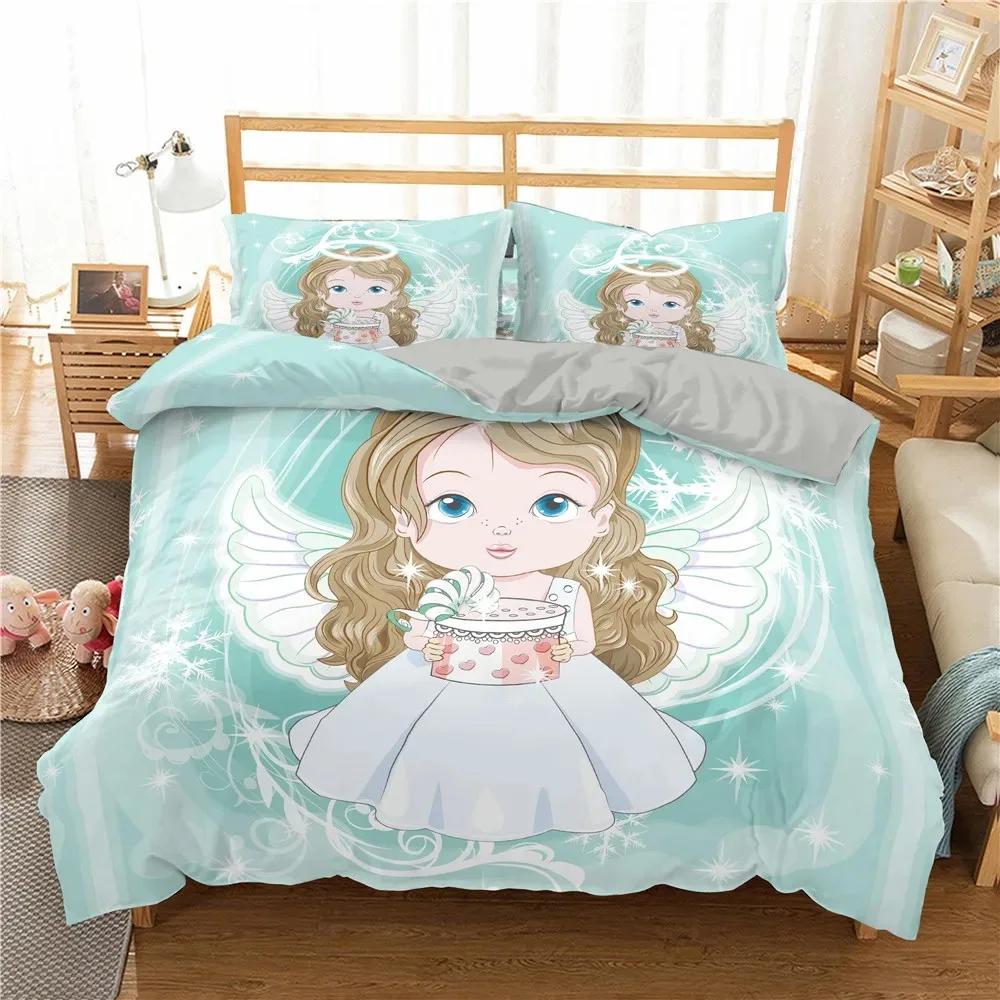 Beautiful Fairy Butterfly Duvet Cover Set Fantasy Butterfly Bedding Set Luxury Quilt Cover For Girls Woman Gifts King Bedspread