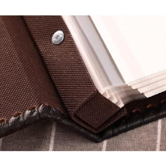 DIY Handmade Photo Album Paste Extra Large Capacity Picture Album with Vintage Leather Cover, Family,Wedding, Travel Photo Book