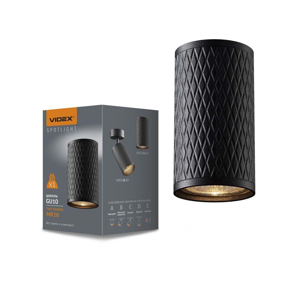 Oprawa Sufitowa Spot Tuba Czarna 1 X Gu10 Talen Videx