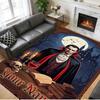 Crystal Velvet Rug Custom Name Text, Soft Non Slip Floor Mat Home DecorDracula