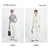 Navigare Women's White Casual Straight-Leg Trousers