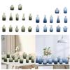 12x Glass Bud Vases Minimalism Lightweight Housewarming Gift Floral Accessory for Indoor Living Room Balcony Kitchen Cabinet