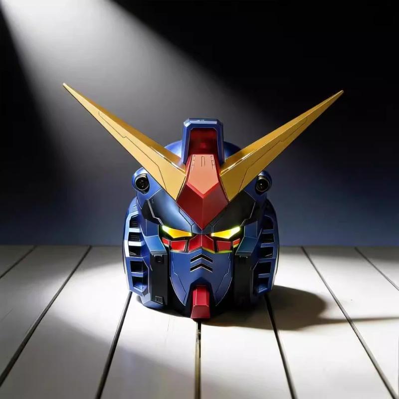 New Rx78 Yuanzu Comic Exhibition Cosplay Helmet Action Figures Wearable Luminous Version Fashion Toys Birthday Gifts Collectible