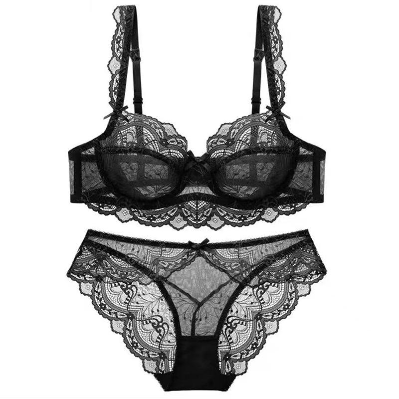 Women's Year of the Rat Red Lingerie Set: Bridal Push-up Bra & Panty, Side Support, Anti-Sagging, Sexy Thin Design