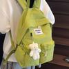 Canvas Backpack Women's Large-capacity Casual All-matching Korean Students 'schoolbag Outdoor Mountaineering Bag Travel