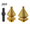 Chamfering Enlarging Polishing Drill Bit Diamond for Grinder, 4-in-1 Hole Saw, Beveling Grinding Head Opener Chamfering/Hole Enlarging/Polishing/Arc
