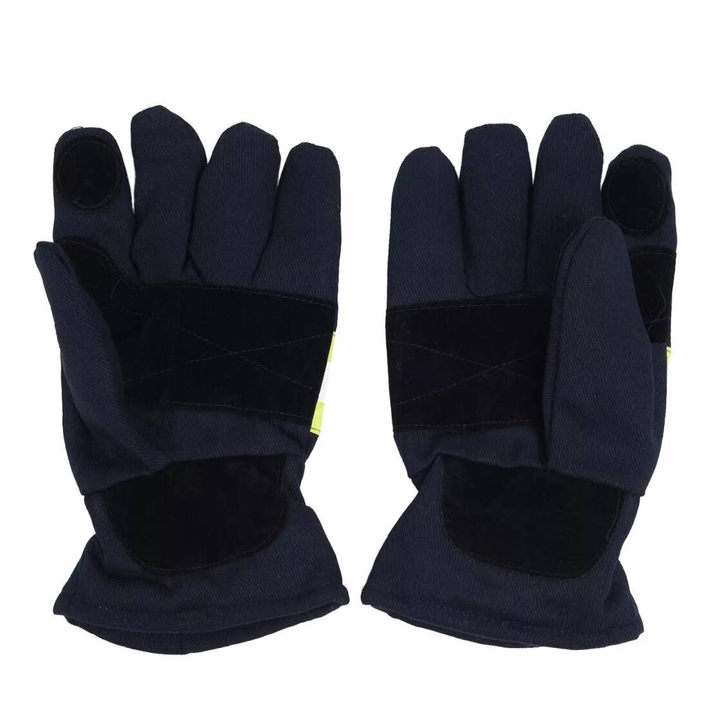 1 Pair Anti-Fire Heat Resistant Proof Welding Firefighting Protection Gloves