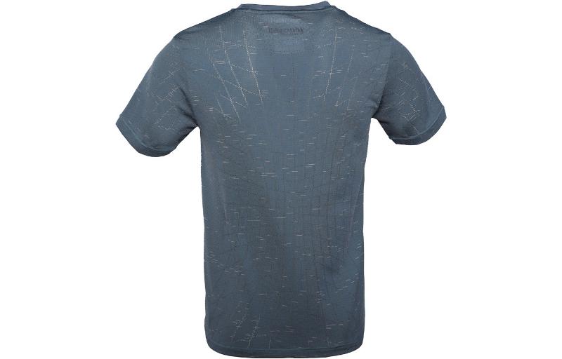 Li Ning T Shirts Men's Blue Crew Neck Moderate Straight Fit ATSR259-5