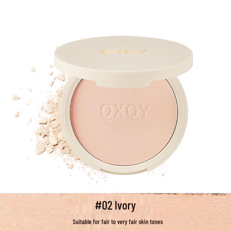 QXQY Sheer Matte Setting Powder: Natural, Fine Texture, Long-Lasting, Student-Friendly, Large Capacity.