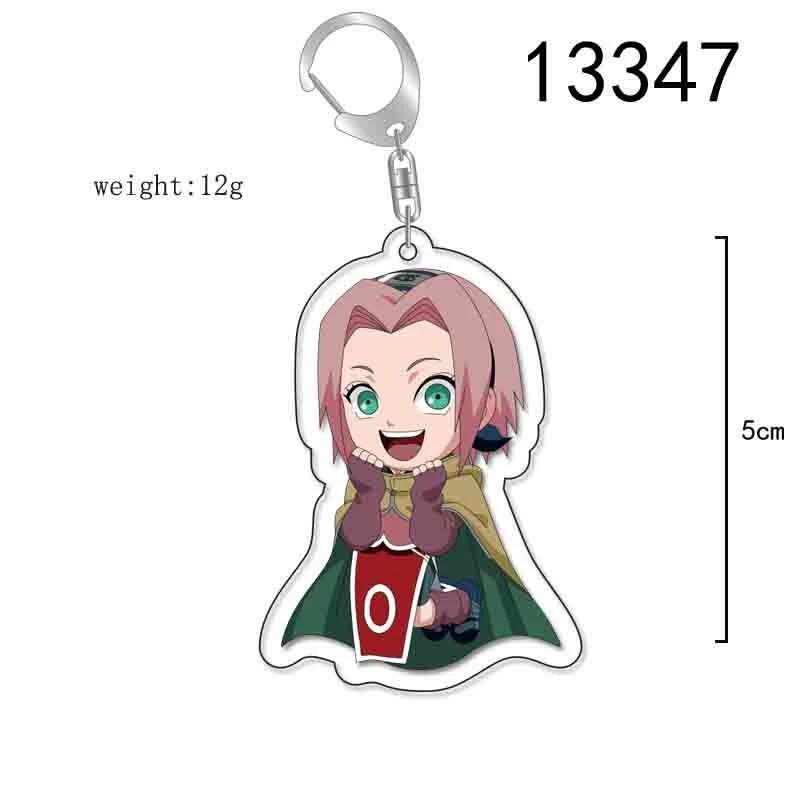 Anime Naruto Akryl nyckelring tillbehör Uzumaki Naruto Tecknad nyckelring