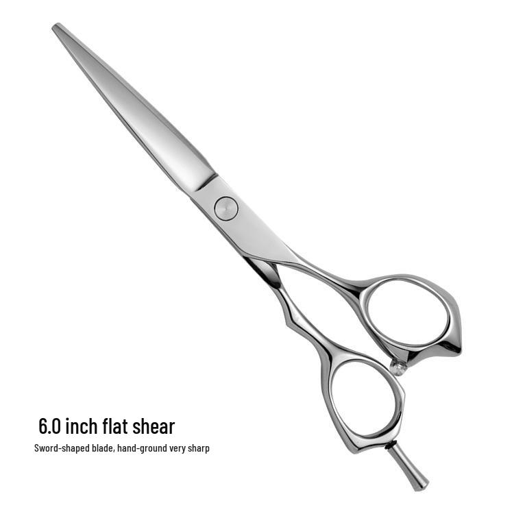 6-Inch 440C Stainless Steel Hairdressing Scissors for Precise Hair Cutting and Bang Trimming