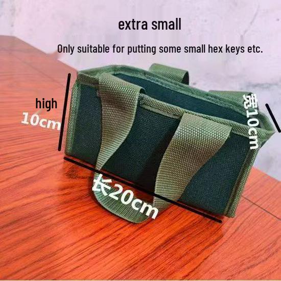 

Thickened Canvas Handheld Tool Bag for Automotive and Electrician Repairs