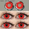 EYESHARE DEMON Red Cosplay Contact Lenses for Eyes Blood-red Pupils Halloween Eye Lens White/Black Softlens