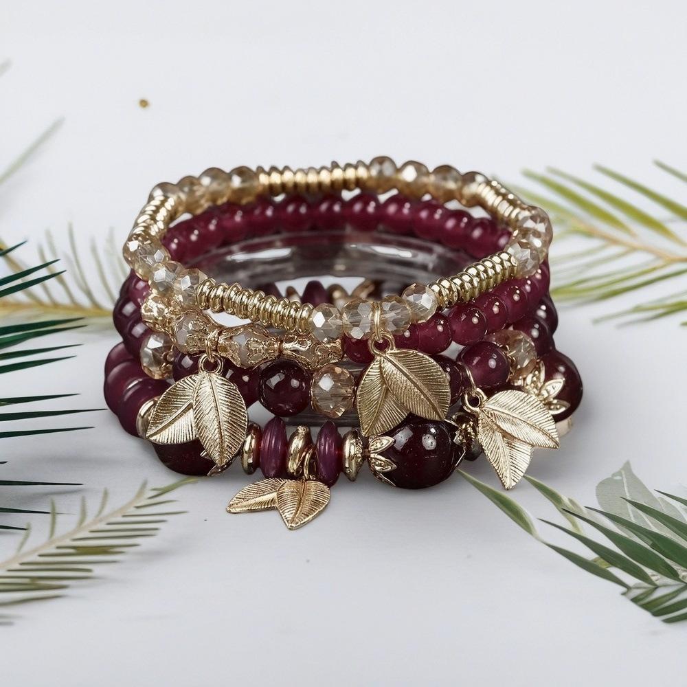JYL TS Bracelet Elephant Glass  Bohemian Style Enhances Strength & Grace
