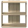 vidaXL Bücherregal 3 Böden Sonoma-Eiche 60x30x60 cm Holzwerkstoff