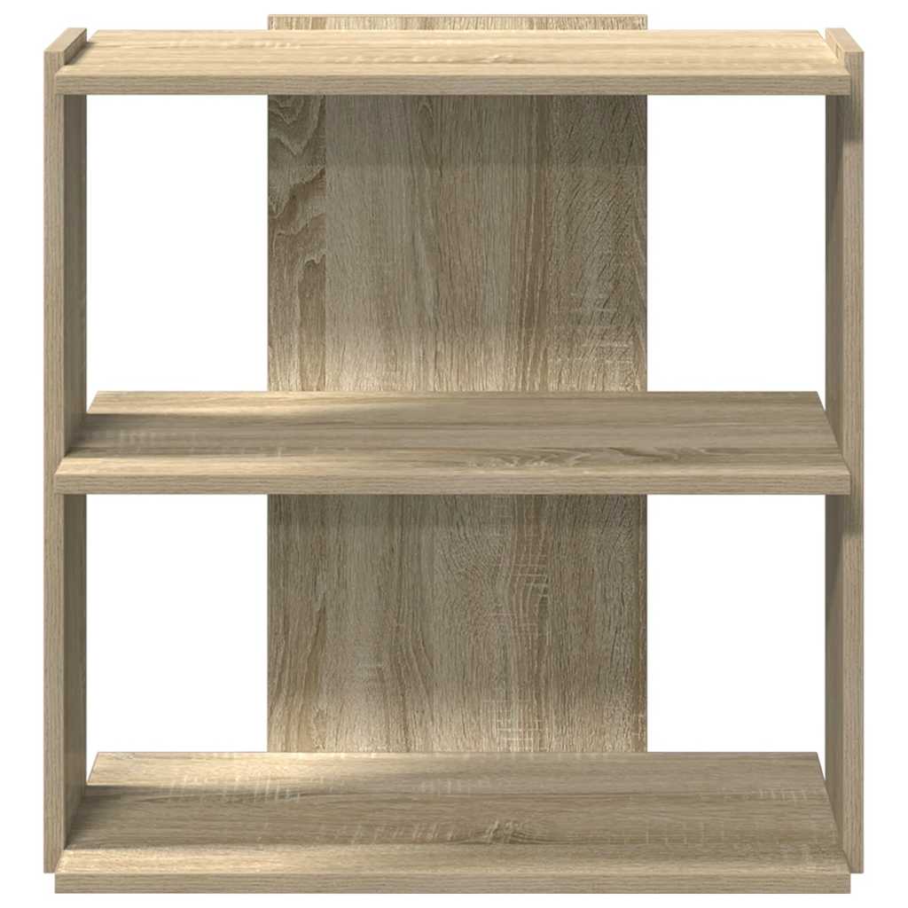 vidaXL Bücherregal 3 Böden Sonoma-Eiche 60x30x60 cm Holzwerkstoff