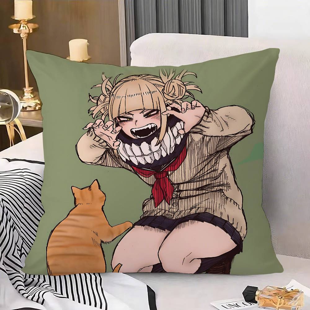 Cute Anime-Himiko TogaS Customizable Square Pillowcases, Stylish And Soft, Perfect For Beds, Cars, And Sofas.