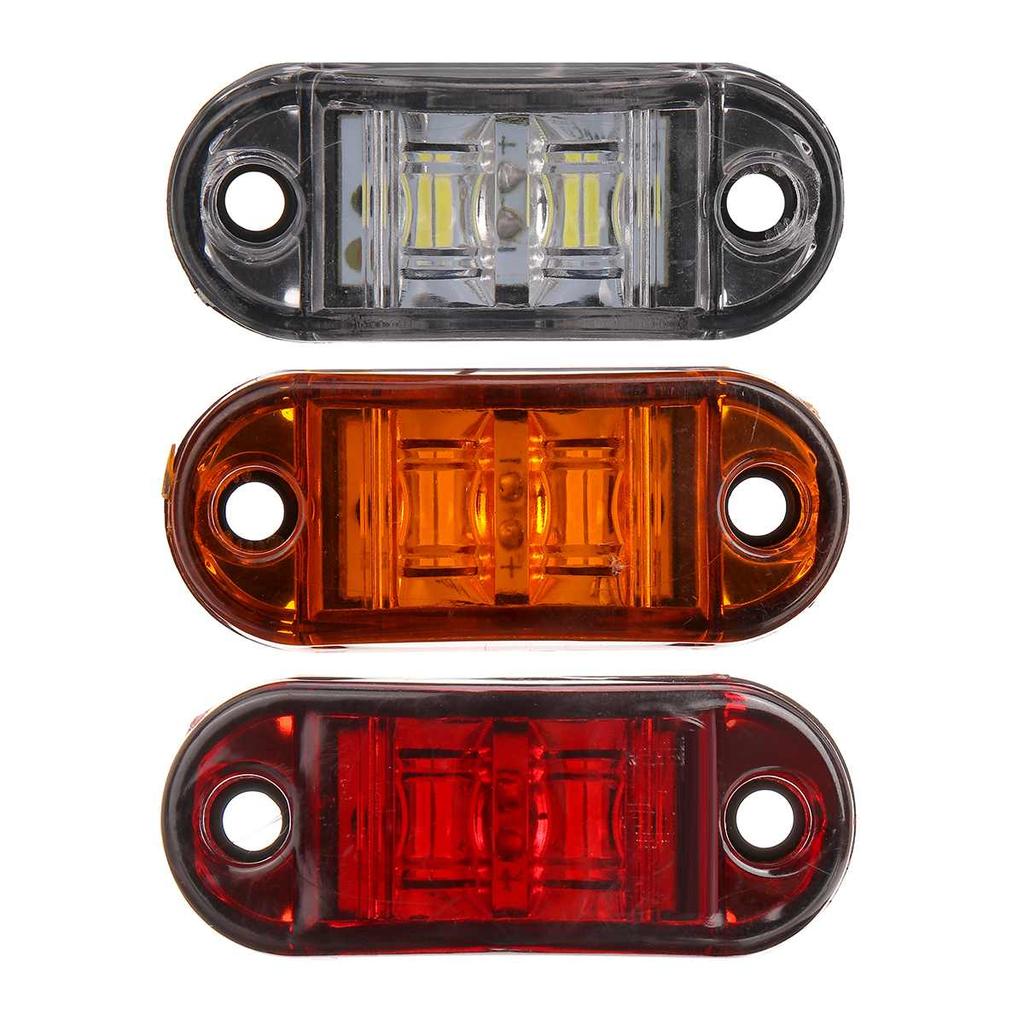 2/4/6PCS Led Side Marker Lights for Trailer Trucks Caravan Side Clearance Marker Light Lamp Led Lorry Amber Red White