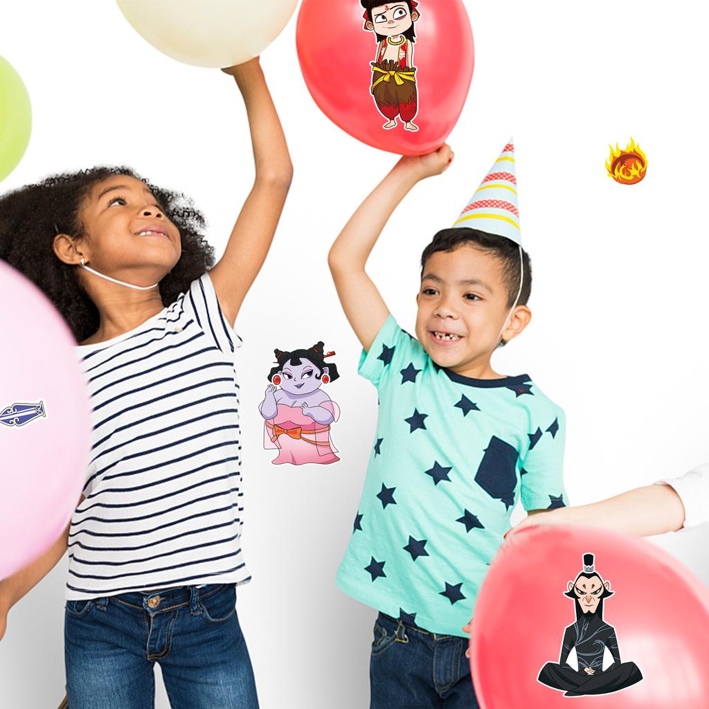 8 Creative Nezha Face-changing Cartoon Cute Set Stickers