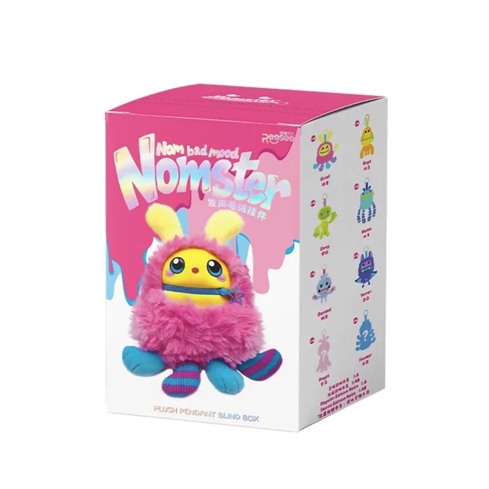 

Nomster Official Blind Box Kawaii Plush Keychain Nom Bad Mood Talking Toy Figure Cute Bag Charm Collectible Trendy Xmas Gift