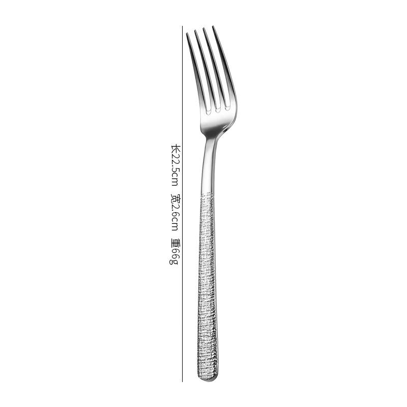 Abay 304 Stainless Steel Hammered Cutlery Set