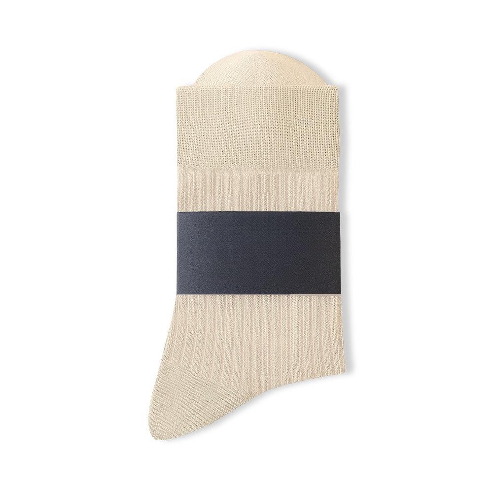 Men's Autumn and Winter Leisure Stripe Pure Cotton Deodorant Sweat Absorption Breathable Anti Pilling Tube Socks