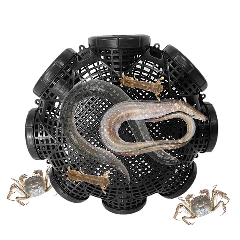 Black Fish Net Cage Fishnet Finless Eel Loach Trap Fishing Pot Durable Plastic Container Mud Cage Container Fishing Traps