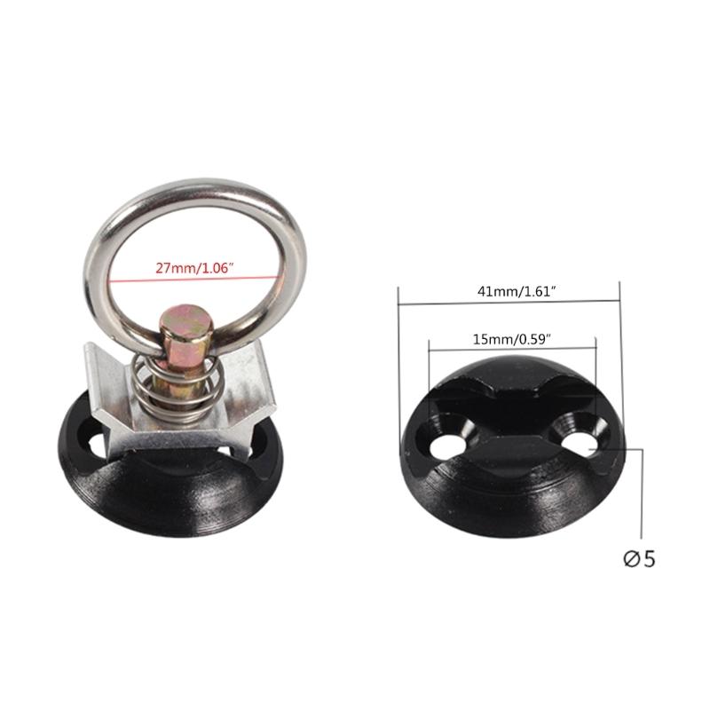 Quick Disconnect Track for Enclosed Cargo Trailer Truck Tie Down Trailer Accessories Metal Tie Down Rings