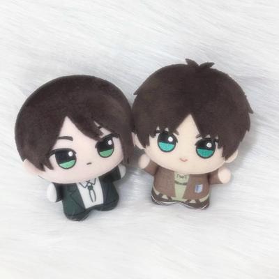 10cm Attack On Titan Mini Plush Toy Cute Eren Cotton Doll Yeager Mikasa Nunu Stuffed Toy Birthday Gift
